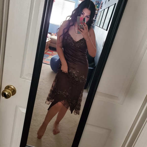 Xscape beaded sequin dress - Picture 2 of 15